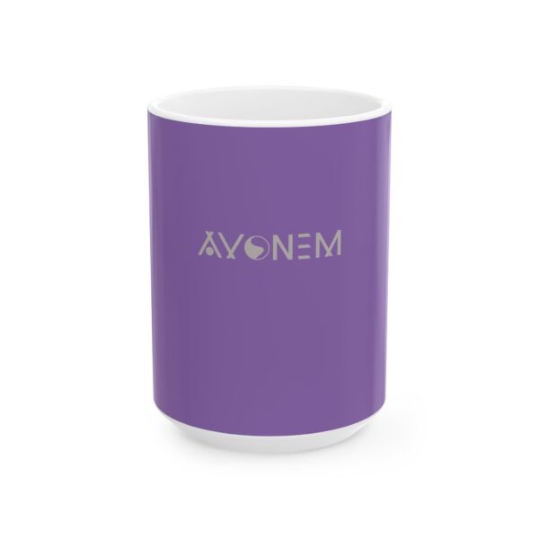 Avonem Purple Ceramic Mug, (11oz, 15oz)